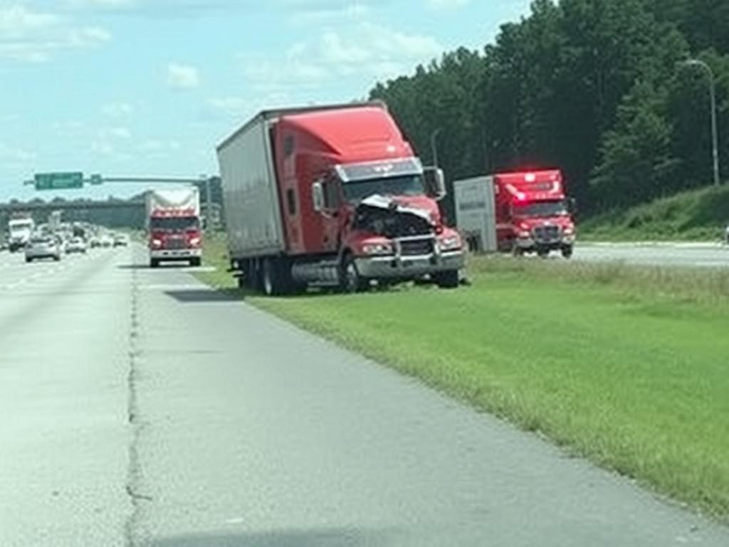 Truck accident on I-20 near Carrollton, Georgia Truck accident on I-20 near Carrollton, Georgia