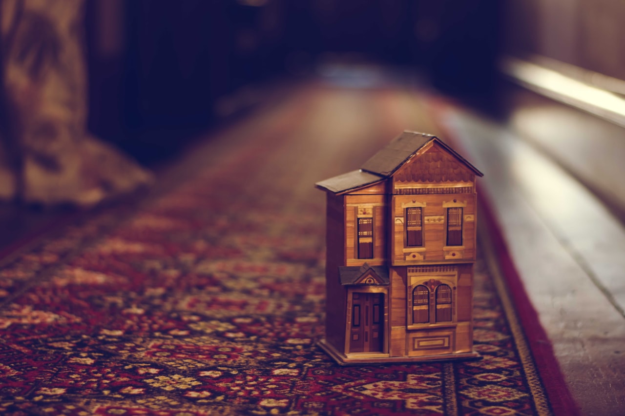 A model home representing property in an estate without a will
